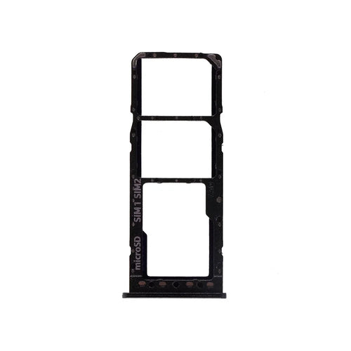 OEM Dual SIM Micro SD Card Tray Holder Replacement for Samsung Galaxy A10 SM-A105 - Black - 1