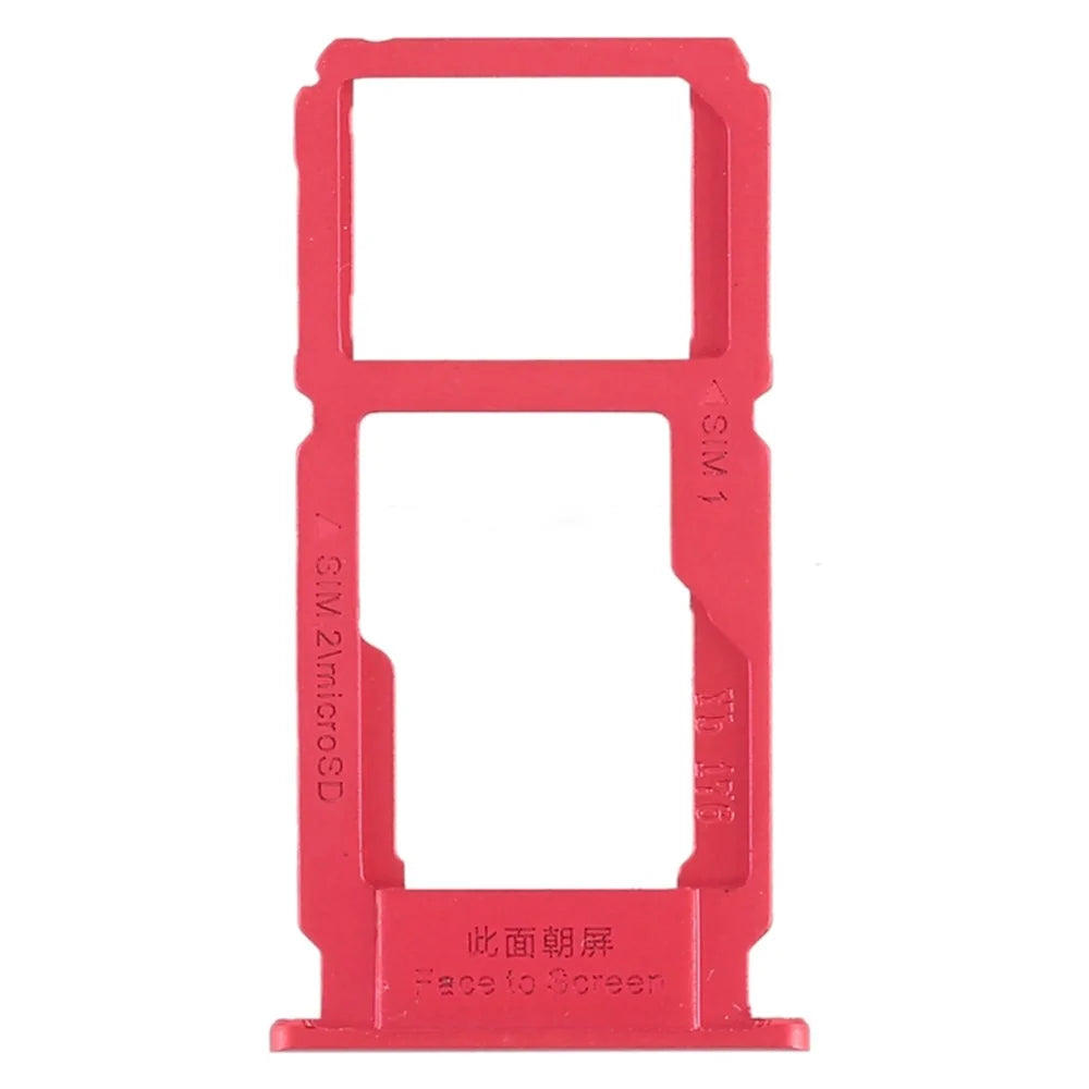 OEM Dual SIM Card Tray Holder Replace Part for OPPO R11 - Red - 1