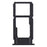 OEM SD Card SIM Card Tray Holder Replace Part for Oppo R11 - Black - 1