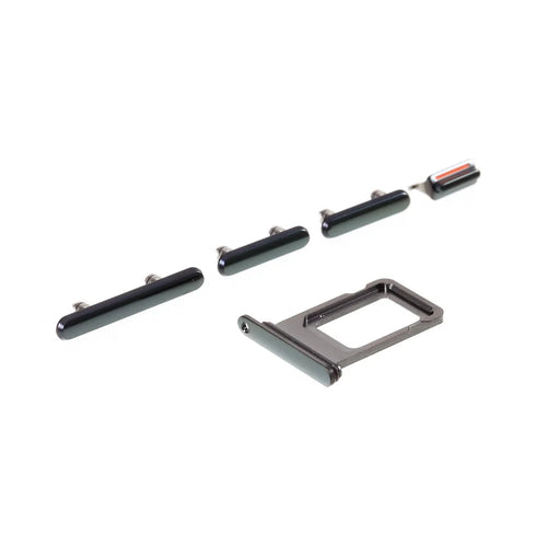 OEM 5Pcs/Set Side Button Set for iPhone 11 Pro Max 6.5 inch (Mute / Power / Volume Buttons + SIM Card Tray) - Green - 1