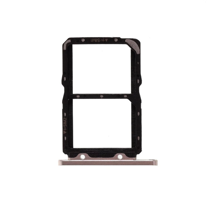 For Huawei Honor 20 / Nova 5T YAL-L21 OEM Dual SIM Card Tray Holder Replace Part (without Logo) - Silver - 3