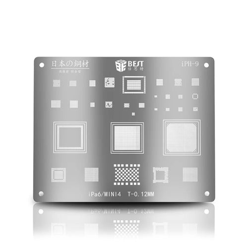 BST-iPH-9 IC Chip BGA Reballing Stencil Solder Template for iPad Air 2 / iPad mini 4 - 1