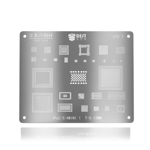 BST-iPH-7 IC Chip BGA Reballing Stencil Solder Template for iPad 4/3/2/iPad mini - 1