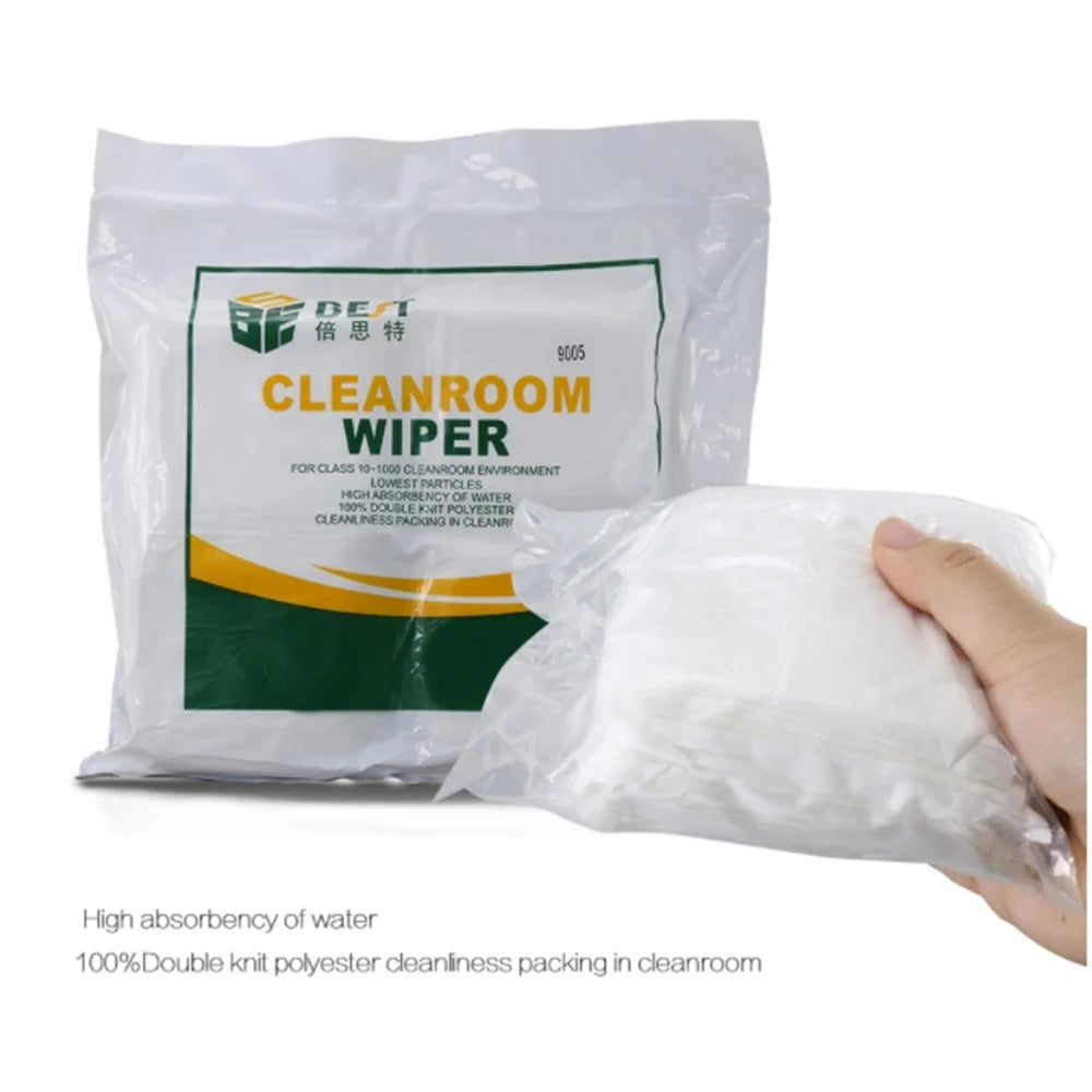 BEST BST-9005 Soft Cleanroom Wiper Non Cloth Dust Paper LCD Repair Tool 9*9CM 400Pcs / Bag - 4