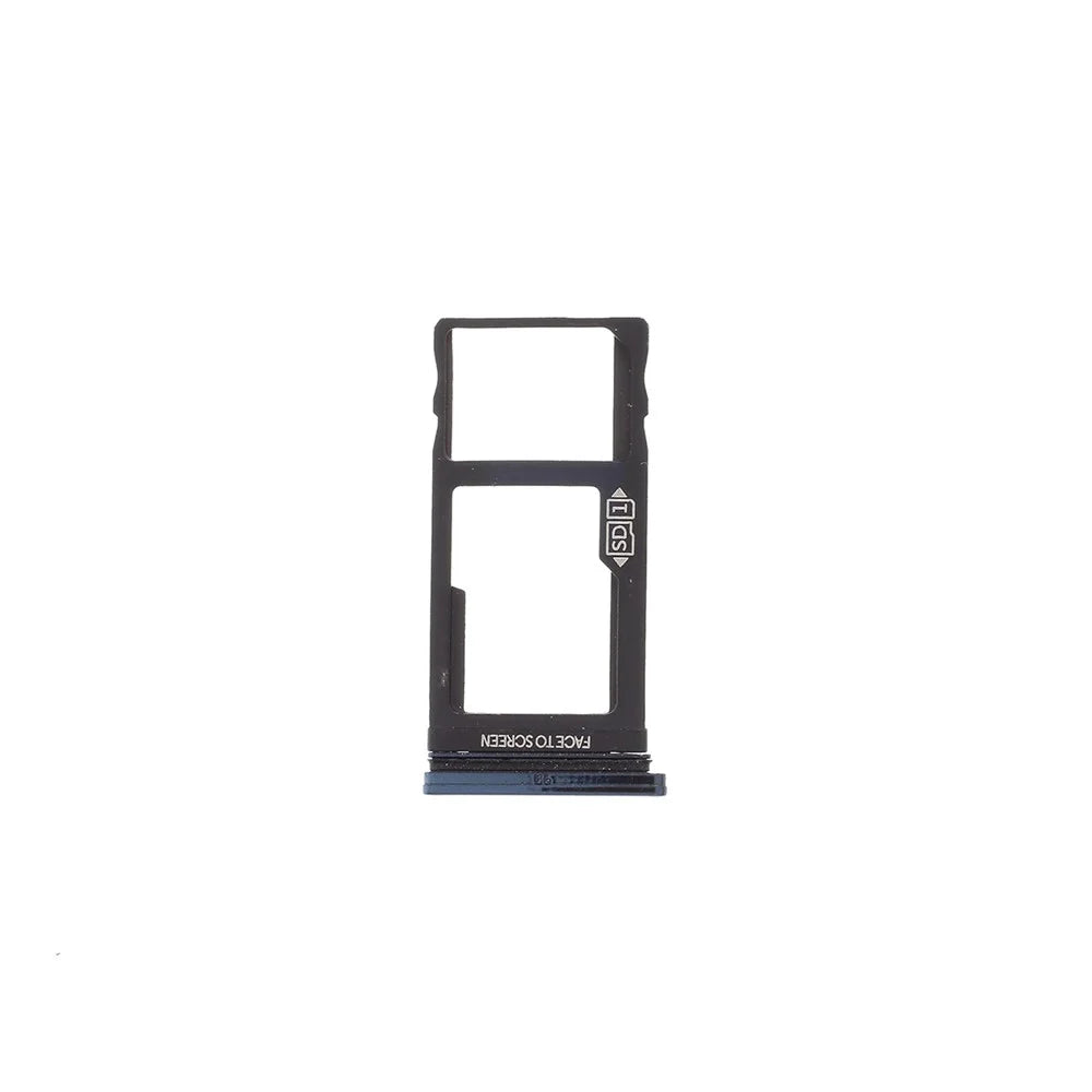 OEM Micro SD Card Tray Holder Replacement for Motorola One Vision P50 - Dark Blue - 1
