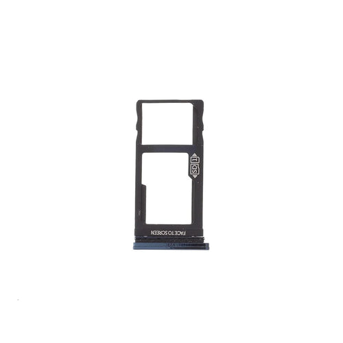 OEM Micro SD Card Tray Holder Replacement for Motorola One Vision P50 - Dark Blue - 1