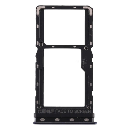 OEM Dual SIM Card Tray Holder Replace Part for Xiaomi Mi CC9e / Mi A3 - Black - 1
