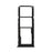 OEM SIM Card Tray Slot Holder Part for Samsung Galaxy A20 SM-A205F - Black - 2