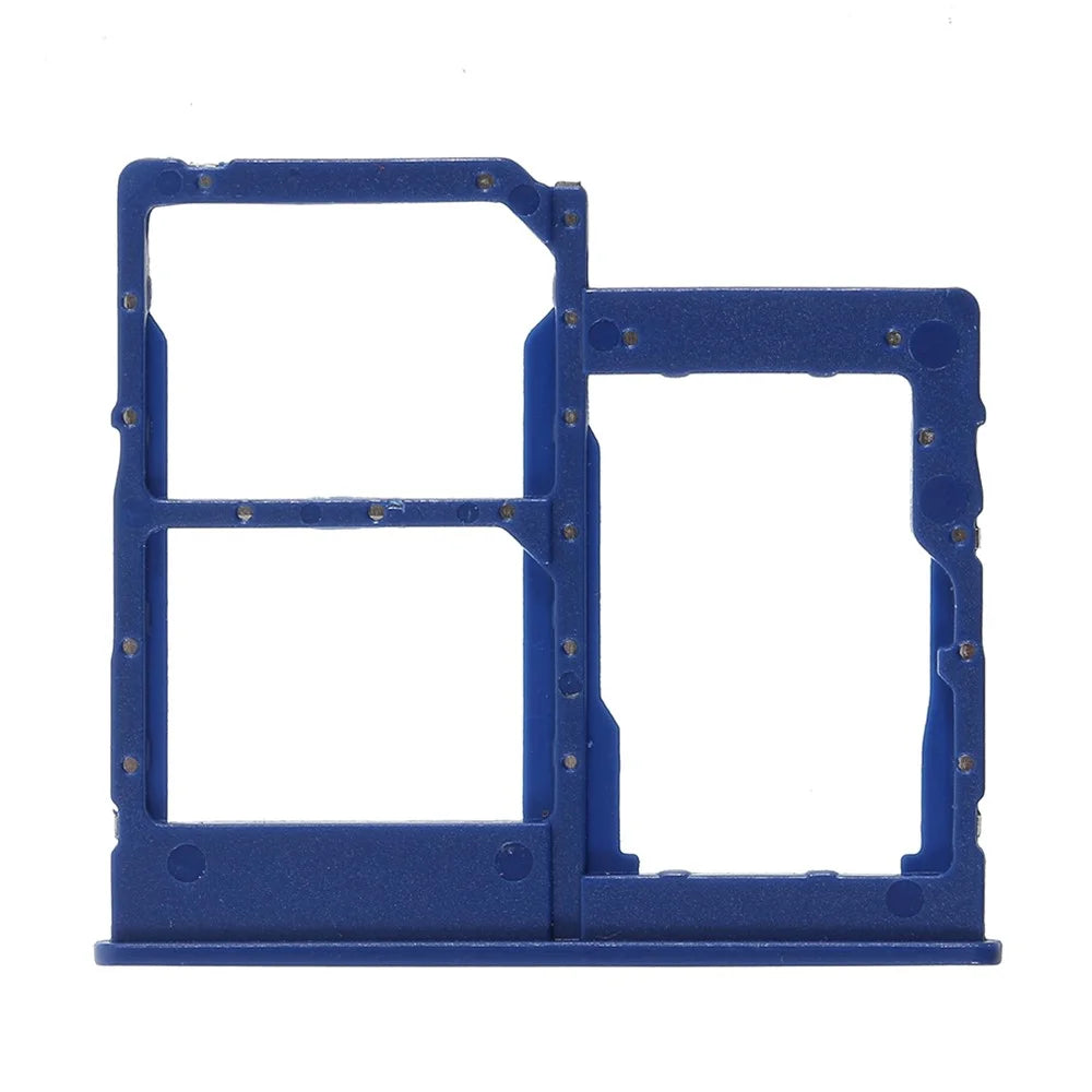 For Samsung Galaxy A20e SM-A202F OEM SIM + SD Card Tray Holder Replacement Part (without Logo) - Blue - 1