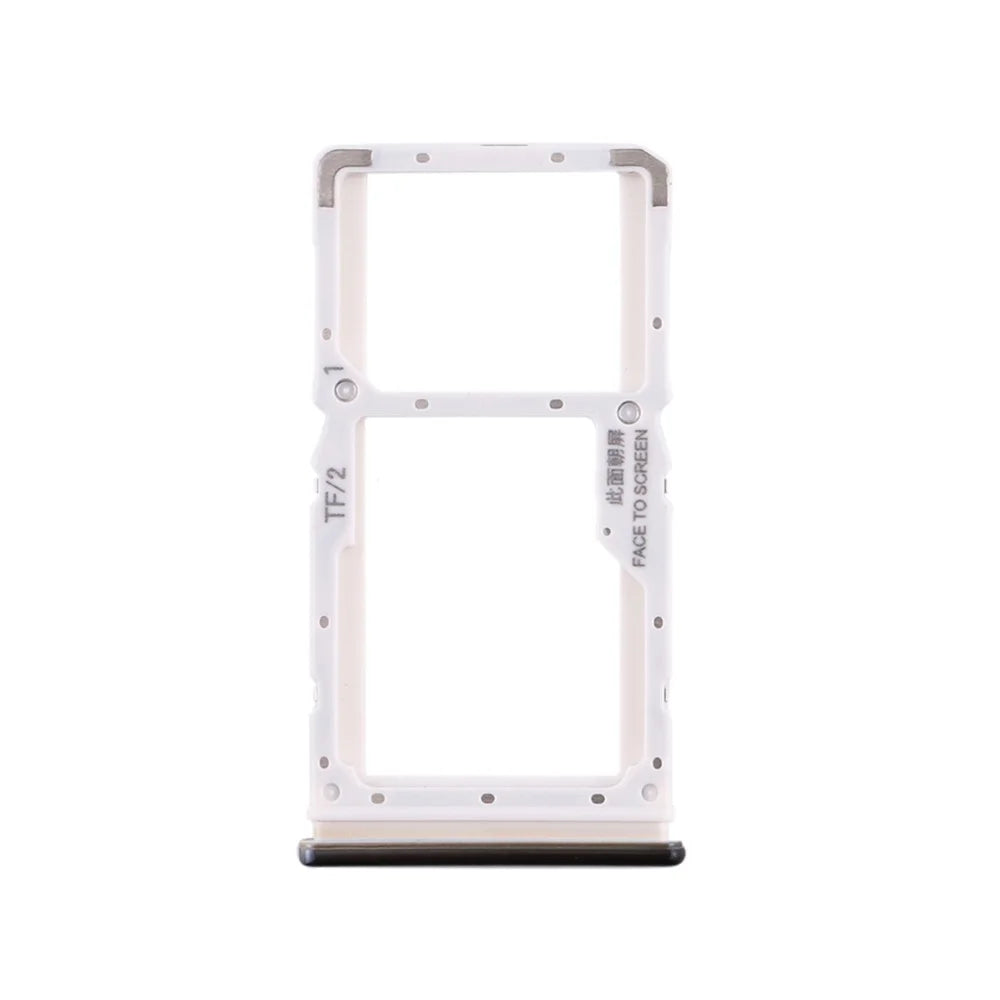 OEM SIM Card Tray Slot Holder Part for Xiaomi Redmi Note 8 Pro - Black - 1