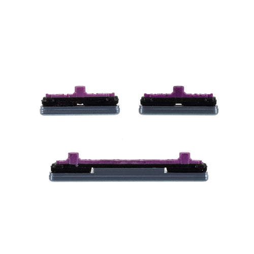For Samsung Galaxy S10 G973 / S10 Plus G975 3Pcs / Set OEM Power On / Off and Volume Side Buttons (without Logo) - Blue - 1