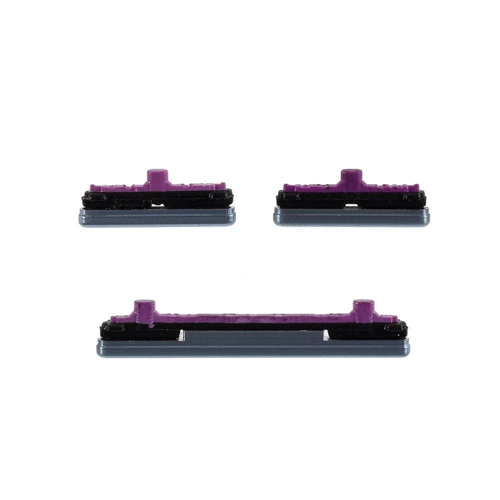 For Samsung Galaxy S10 G973 / S10 Plus G975 3Pcs / Set OEM Power On / Off and Volume Side Buttons (without Logo) - Blue - 1
