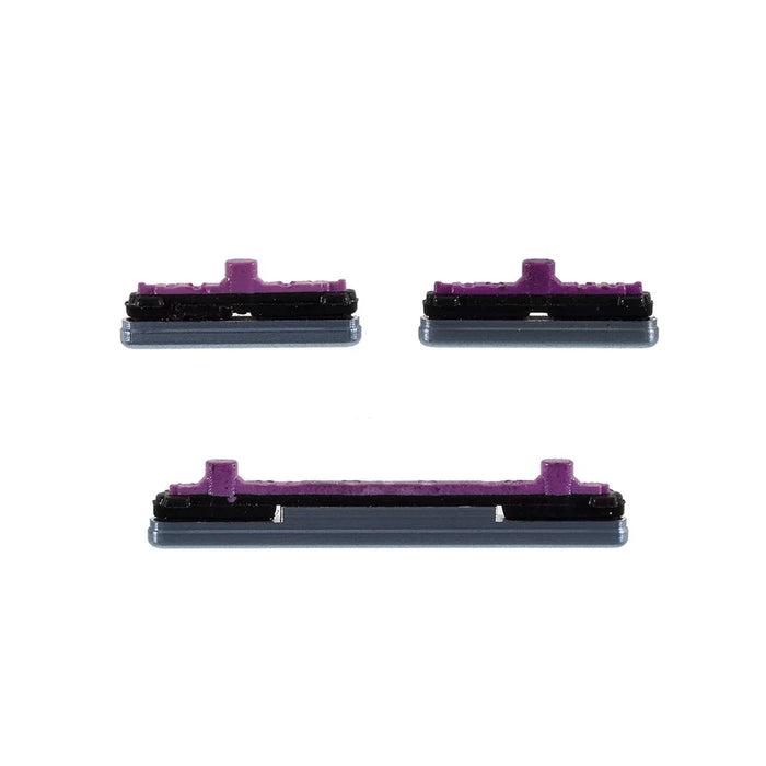 For Samsung Galaxy S10 G973 / S10 Plus G975 3Pcs / Set OEM Power On / Off and Volume Side Buttons (without Logo) - Blue - 1