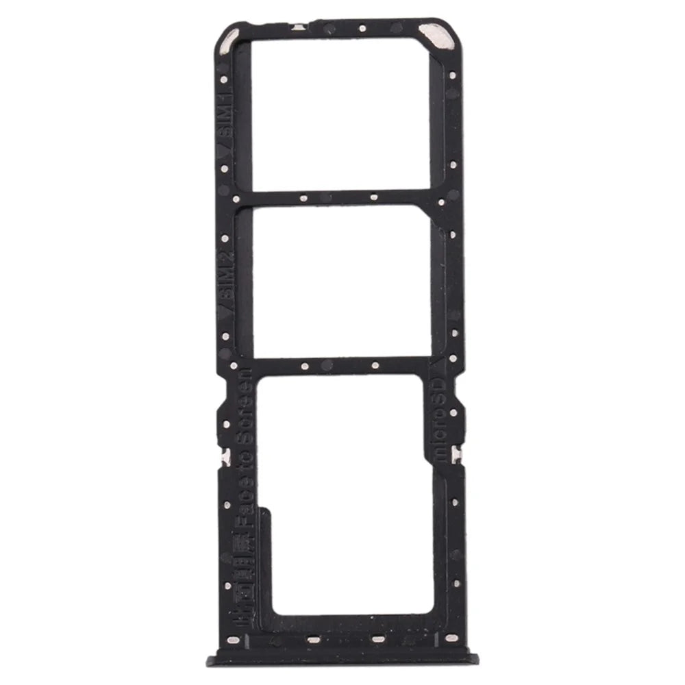 OEM Dual SIM Card + Micro SD Card Tray Holders Part for Oppo A11 - Black - 3