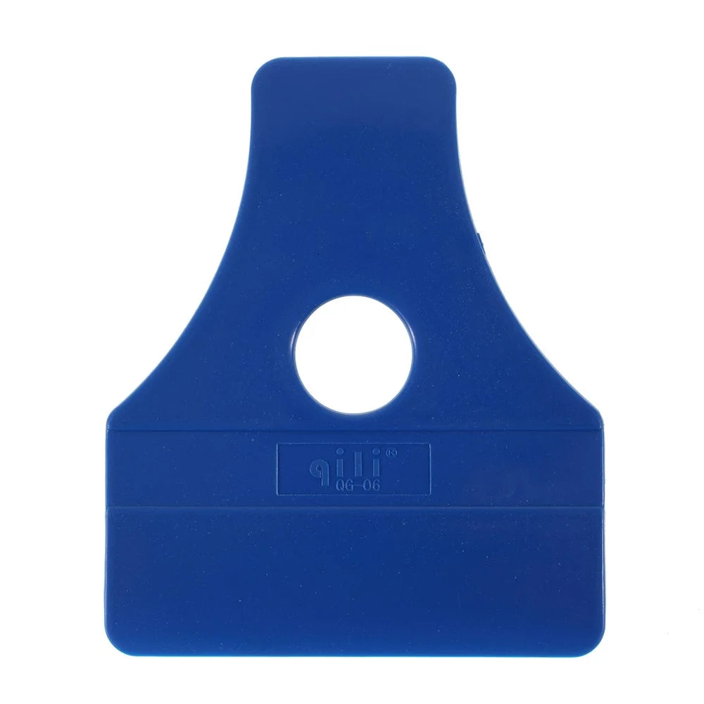 Blue Plastic Scraper Blades Sticker Clean Glue Remove Tint Tool - 1