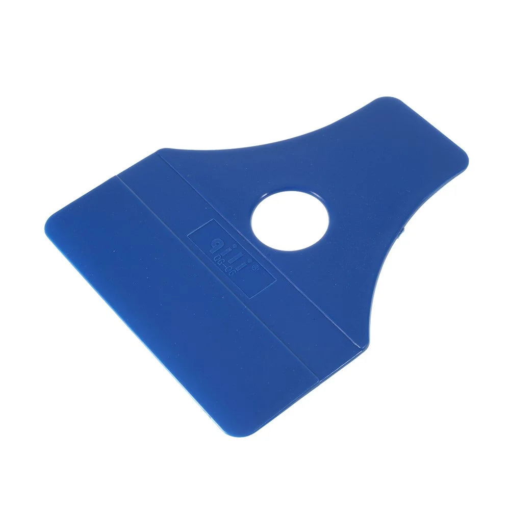 Blue Plastic Scraper Blades Sticker Clean Glue Remove Tint Tool - 3