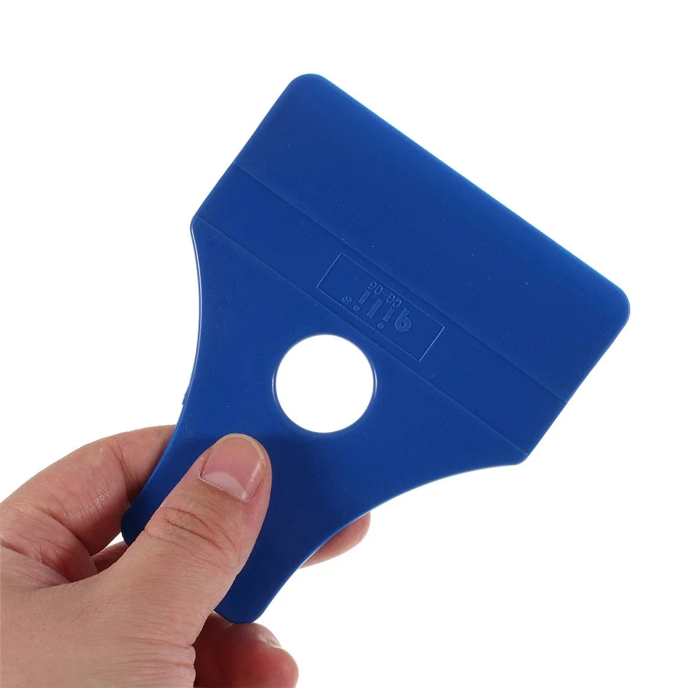 Blue Plastic Scraper Blades Sticker Clean Glue Remove Tint Tool - 4