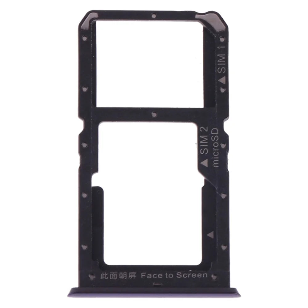 OEM SIM1 + SIM2/Micro SD Card Tray Holders Part for Oppo A9/A9 (2020)/A11x - Purple - 3