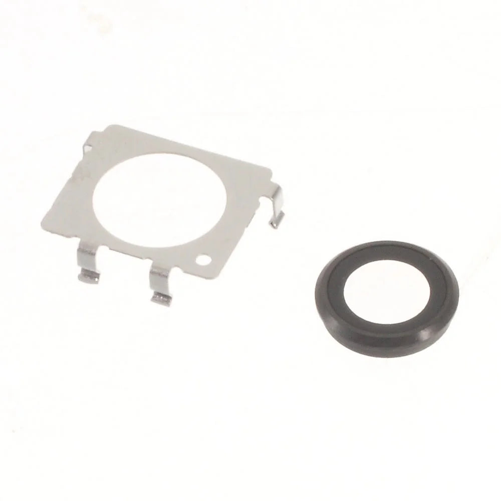 OEM Replacement Back Camera Lens Cover Ring + Bracket for iPhone 6s - Black - 1