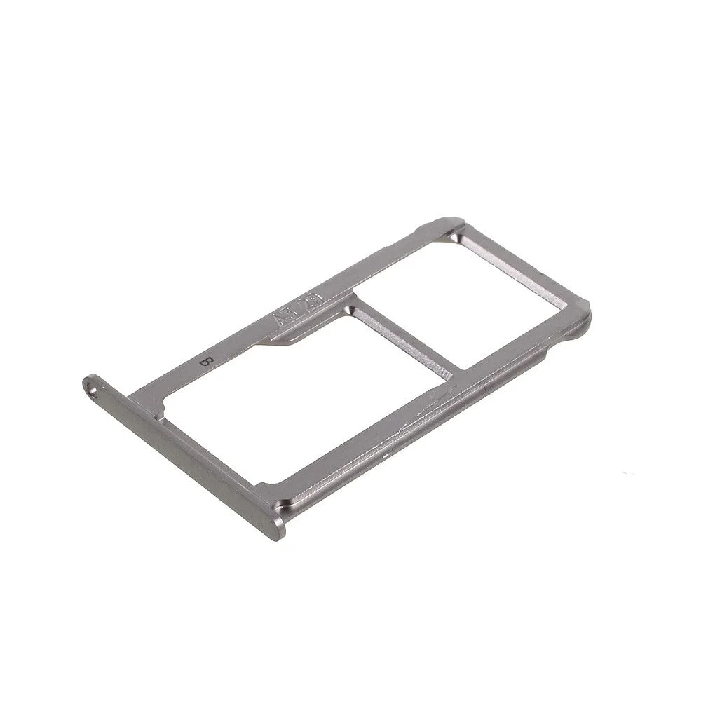 Nano SIM + MicroSD / Dual Nano SIM Card Tray Holder OEM for Huawei P9 Plus - Grey - 1