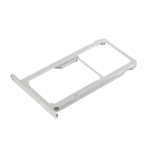 OEM for Huawei Mate 9 SIM1 + SIM2/MicroSD Card Tray Holder Slot - Silver Color - 1
