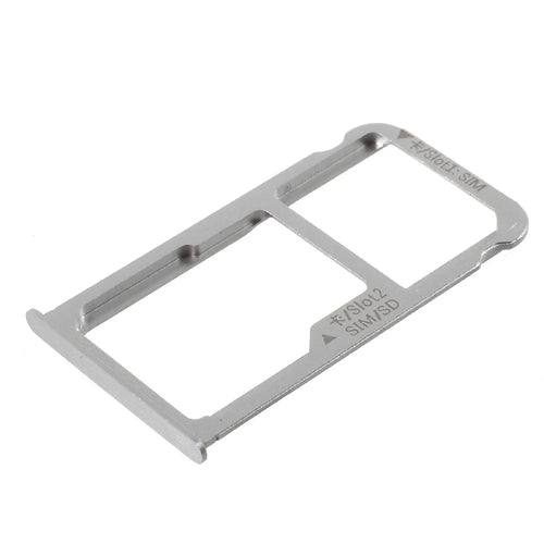 OEM Dual SIM MicroSD Card Tray Holder Slot for Huawei Mate 8 - Silver Color - 1