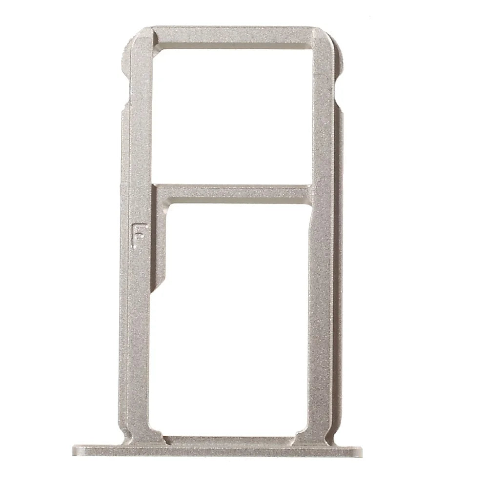 For Huawei Honor 8 Dual SIM MicroSD Card Tray Holder Slot (OEM) - Silver Color - 3
