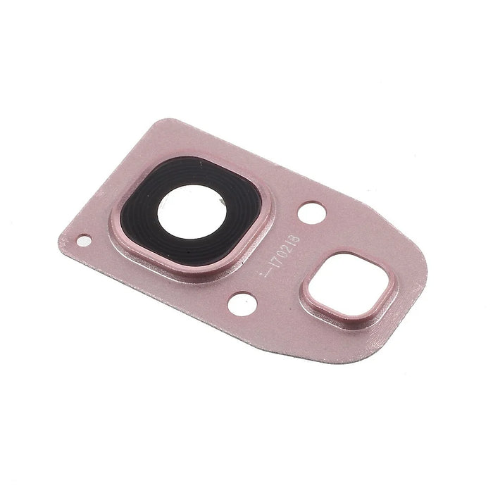 OEM Camera Frame Bracket with Glass Lens Part for Samsung Galaxy A3 (2017) A320 / A5 (2017) A520 / A7 (2017) A720 - Rose Gold Color - 1
