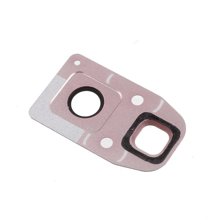 OEM Camera Frame Bracket with Glass Lens Part for Samsung Galaxy A3 (2017) A320 / A5 (2017) A520 / A7 (2017) A720 - Rose Gold Color - 2