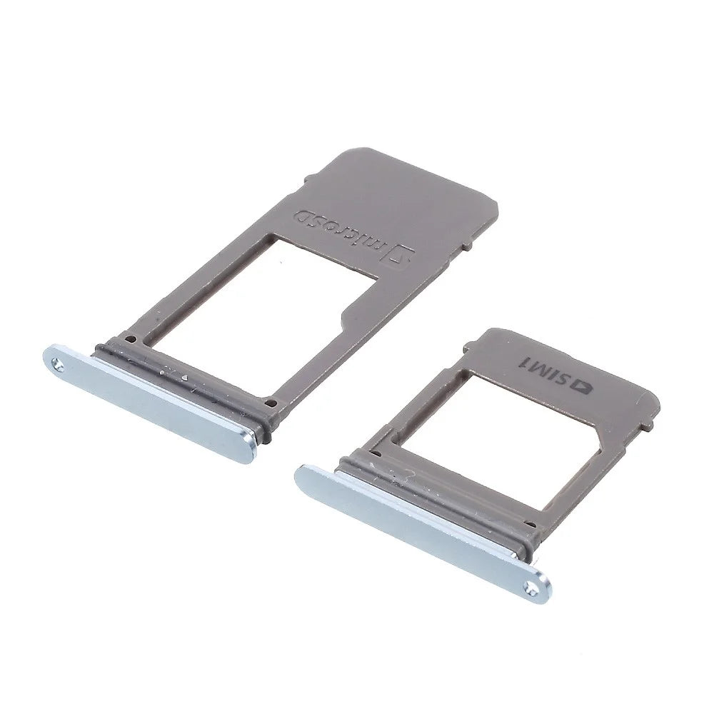 OEM SIM + Micro SD Card Tray Holder Part for Samsung Galaxy A5 (2017) A520 - Blue - 3
