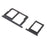 OEM SIM1 + SIM2/Micro SD Card Tray Holder Replacement (2 pcs) for Samsung Galaxy J5 Prime/J7 Prime - Black - 1