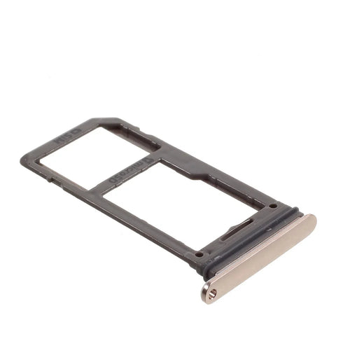 OEM SIM/Micro SD Card Tray Holder for Samsung Galaxy S8/S8 Plus (Single SIM Version) - Gold Color - 1