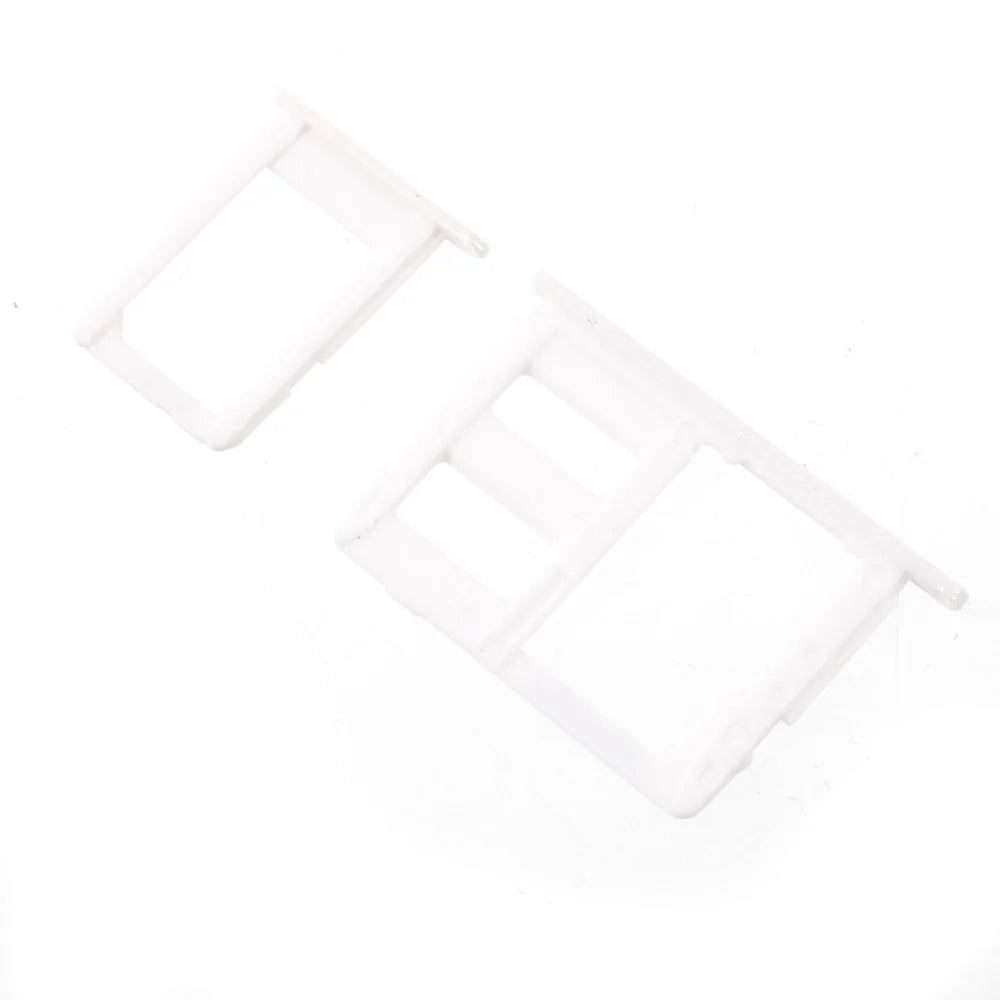 OEM SIM1 + SIM2/Micro SD Card Tray Holders (2 pcs) for Samsung Galaxy J5 Prime / J7 Prime - White - 2