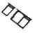 OEM SIM1 + SIM2/Micro SD Card Tray Slots Part for Samsung Galaxy J5 (2017) J530 / J7 (2017) J730 - Black - 1