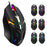 K2 Colorful LED Light 4-Button 2400DPI Optical USB Wired Gaming Mouse - 1