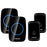 CACAZI A60 Wireless Doorbell Waterproof Door Chime Kit 2 Button with 2 Plug-in Receivers - Black / EU Plug - 1