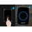 CACAZI A60 Wireless Doorbell Waterproof Door Chime Kit 2 Button with 2 Plug-in Receivers - Black / EU Plug - 3