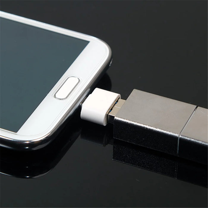 USB Female to Micro USB Male Mini OTG Converter for Samsung Galaxy S4/Note II Xiaomi 3 - 4