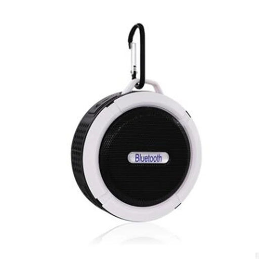 C6 Portable Outdoor Bluetooth-compatible Speaker IP65 Waterproof Shower Bluetooth-compatible Speaker for iPhone Samsung - Black / White - 1