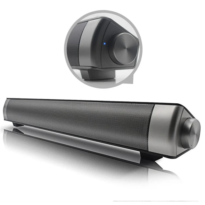 SOUNDBAR CE0150 2.0 Channel USB MP3 Player Bluetooth-compatible Speaker Wireless TV Subwoofer - Black - 1