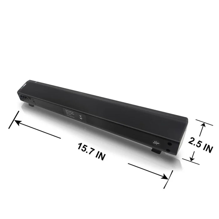 SOUNDBAR CE0150 2.0 Channel USB MP3 Player Bluetooth-compatible Speaker Wireless TV Subwoofer - Black - 4