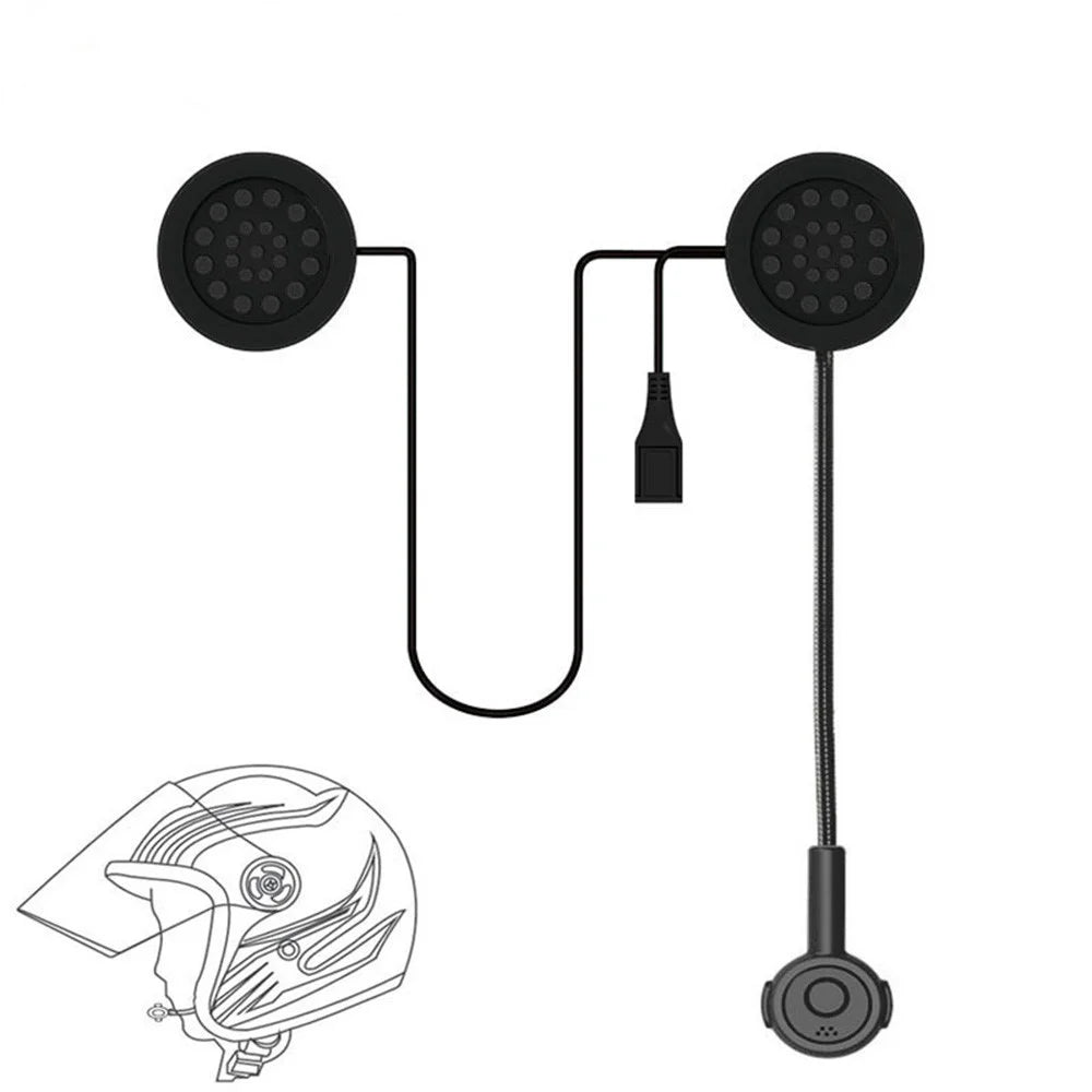 MH02 Motor Wireless Bluetooth-compatible 4.0 Handsfree Headset Motorcycle Helmet Speaker - 1