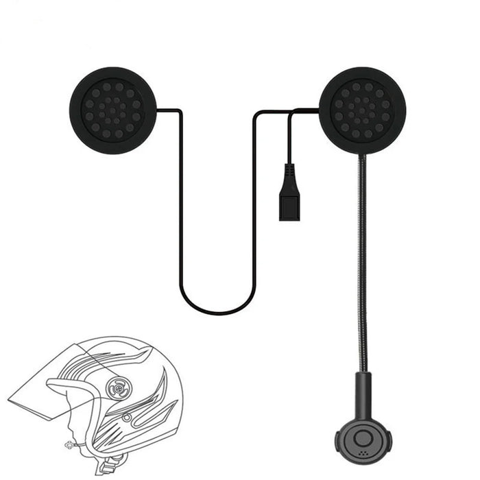 MH02 Motor Wireless Bluetooth-compatible 4.0 Handsfree Headset Motorcycle Helmet Speaker - 1