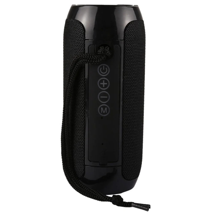 TG117 Portable Bluetooth-compatible Stereo Speaker Mesh Surface Waterproof Outdoor Speaker with Mic for iPhone X Etc. - Black - 2