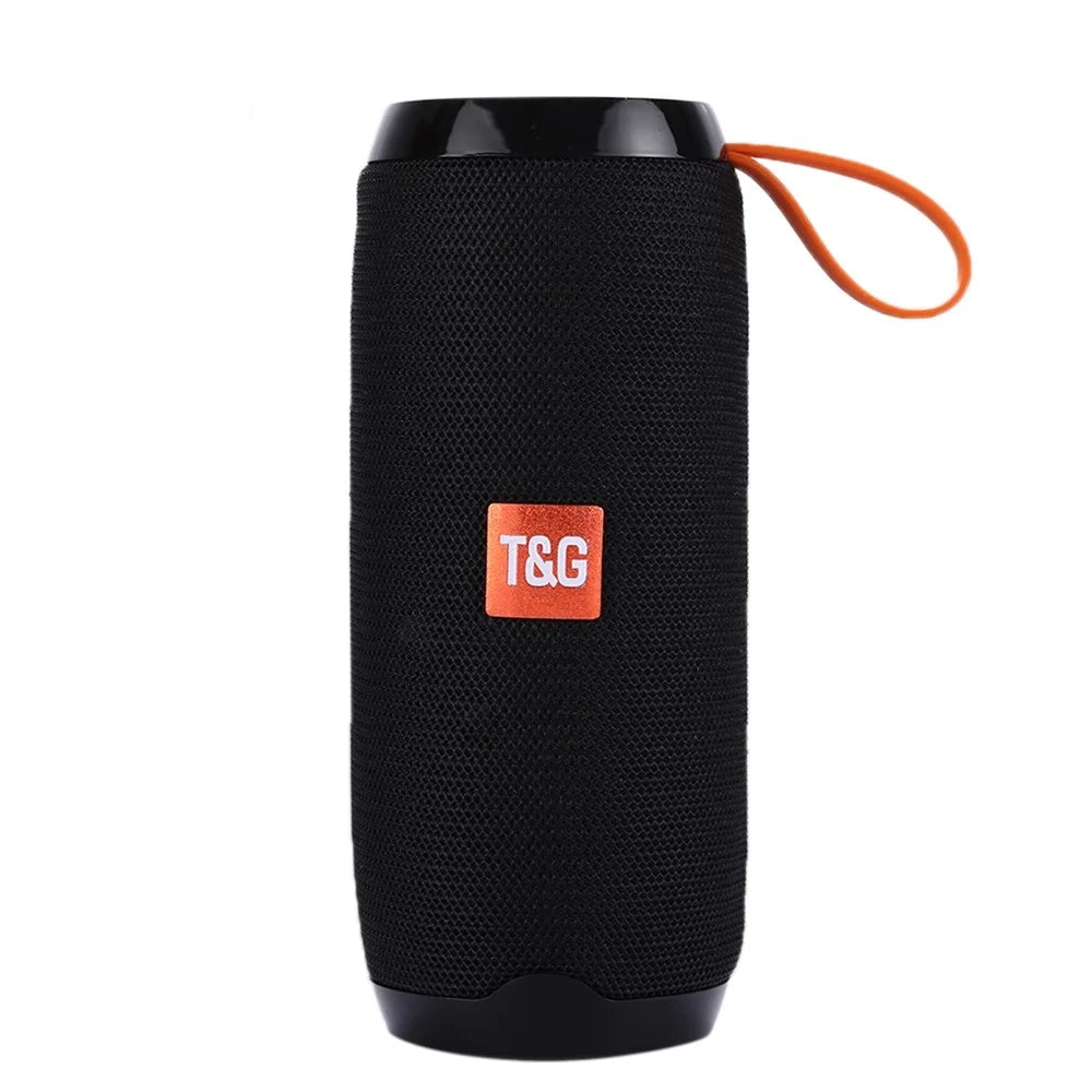 TG106 Portable Multi-function Bluetooth-compatible Speaker with MIC Support TF Card FM Hands-free - Black - 1