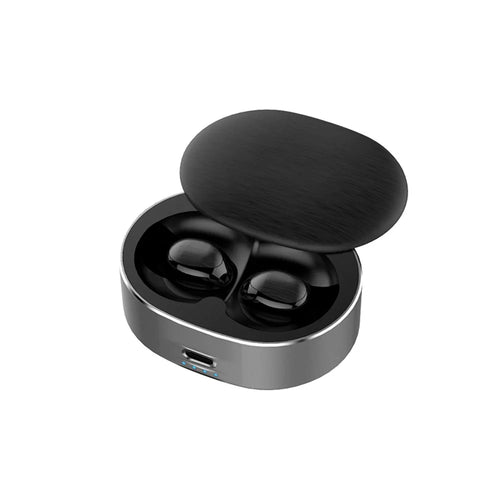 Touch Wireless Binaural Bluetooth-compatible Earphones with Rotary Charging Box - Black - 1