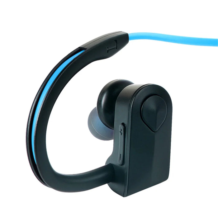 K98 Bluetooth-compatible 5.0 Wireless Neckband Headphones CVC 6.0 Noise Cancelling - Blue - 3