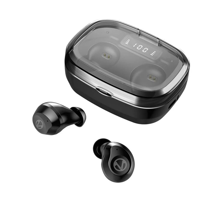 X10-Plus TWS Bluetooth-compatible 5.0 Headset Digital Display Wireless Bluetooth-compatible Earbuds with Charging Case - Black - 5