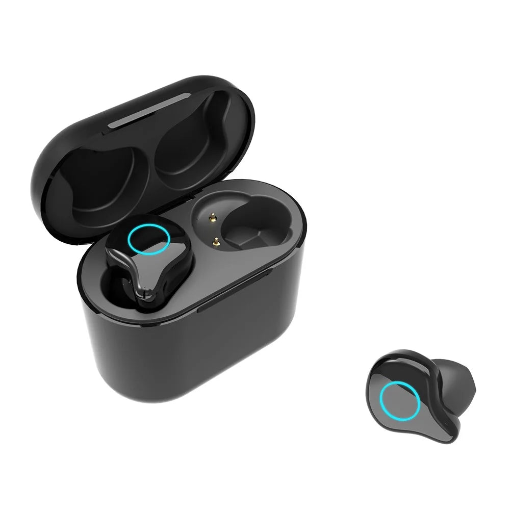 JEDXR5 TWS5.0 Wireless Bluetooth-compatible Headset Headphone with Charging Box - Black - 2