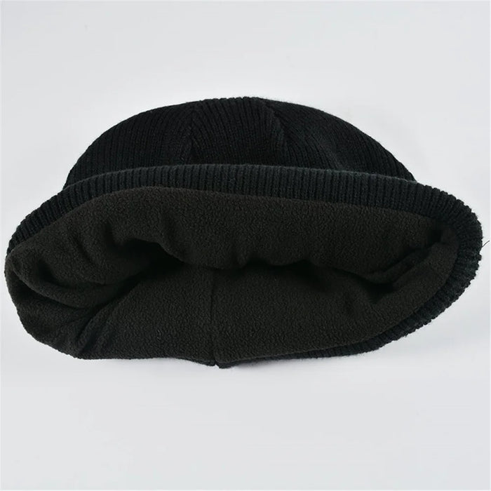 Bluetooth-compatible Headphones Winter Hat Warm Music Hat with Mic Gloves Wireless Headphone - Black - 4